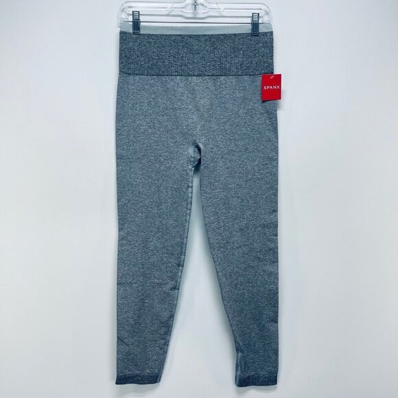 SPANX Pants - SPANX Leggings Size L Women’s Seamless Sculpt Spacedye Cloudy Gray NWT